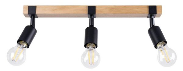Sollux SL.1297 - Bodové svítidlo ZUCA 3xE27/15W/230V černá