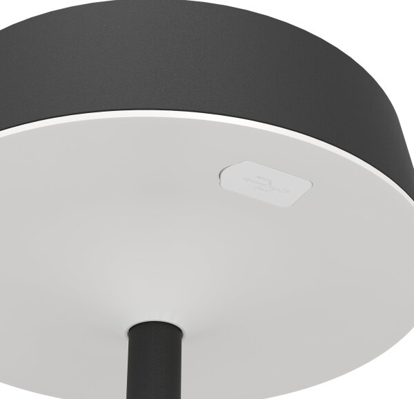 Eglo 75876-LED Stm. solár. nab. stolní lampa SIMERI LED/3W/5V 1800mAh IP44 černá