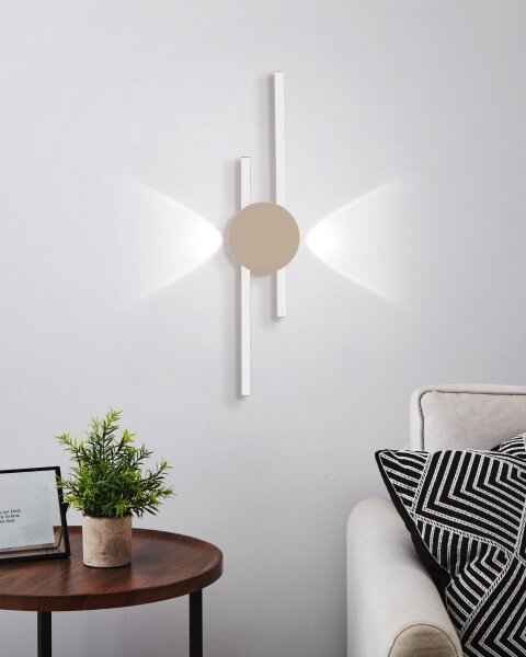 Eglo 902126 - LED Nástěnné svítidlo VENTICELLO LED/20W/230V + LED/0,91W béžová