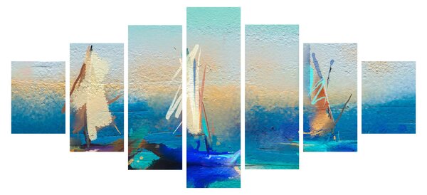 Obraz - Obraz krajiny, malba (210x100 cm)