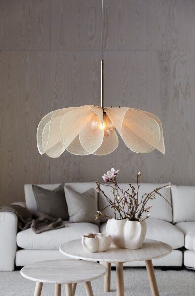 Markslöjd 108661 - Lustr na lanku STYRKA 1xE27/40W/230V pr. 75 cm béžová