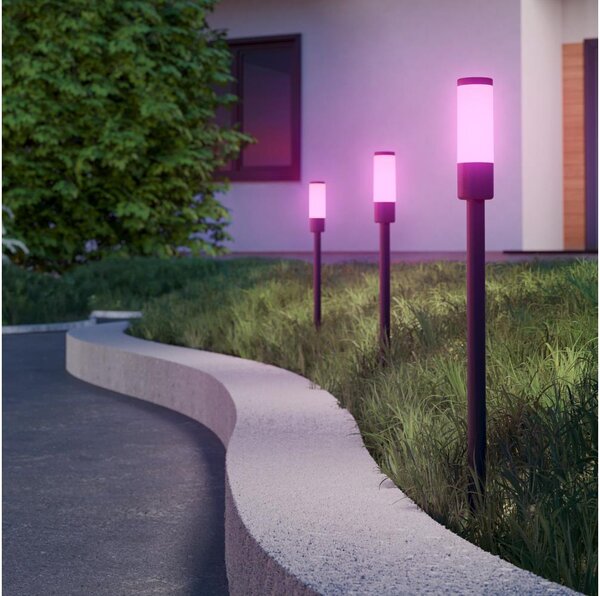 Eglo 902043 - LED RGB Venkovní lampa ZANCARO LED/1W/230V IP44 černá + DO