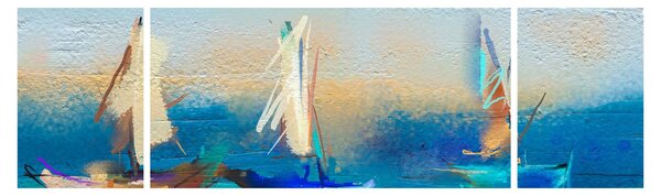 Obraz - Obraz krajiny, malba (170x50 cm)
