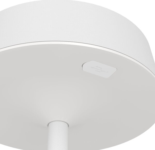 Eglo 75877 -LED Stm. solár. nab. stolní lampa SIMERI LED/3W/5V 1800mAh IP44 bílá