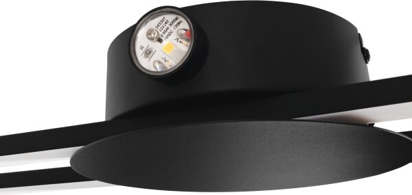 Eglo 902123 - LED Nástěnné svítidlo VENTICELLO LED/20W/230V + LED/0,91W černá