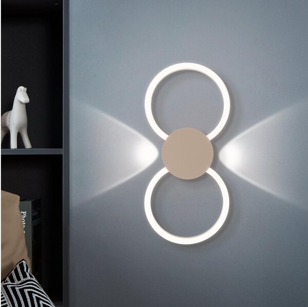 Eglo 902127 - LED Nástěnné svítidlo VENTICELLO LED/20W/230V + LED/0,91W béžová