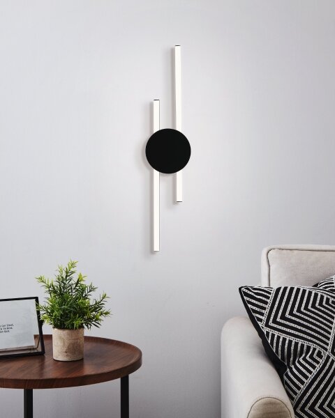 Eglo 902123 - LED Nástěnné svítidlo VENTICELLO LED/20W/230V + LED/0,91W černá
