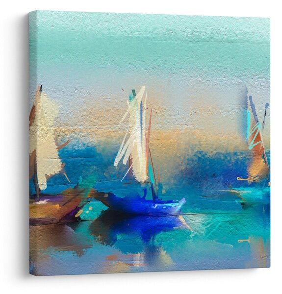 Obraz - Obraz krajiny, malba (30x30 cm)