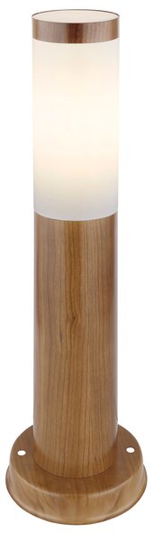 GLOBO Venkovní stojací lampa BOSTON, 1xE27, 60W, 45cm, imitace dřeva 3158W