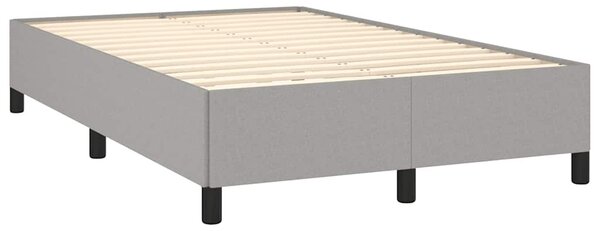 Box spring postel s matrací světle šedá 120x190 cm textil 3270348