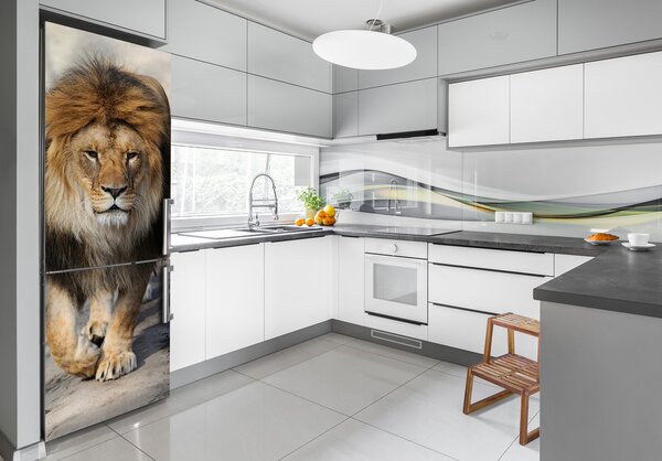 Samolepící nálepka na ledničku stěnu Lev FridgeStick-70x190-f-121233677