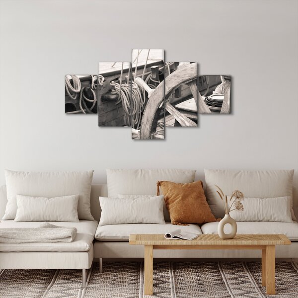 Obraz - Kormidlo plachetnice (125x70 cm)