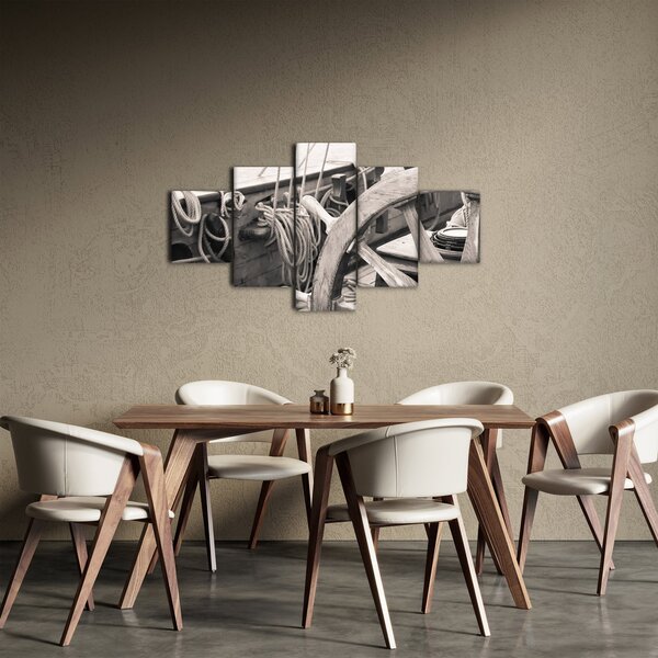 Obraz - Kormidlo plachetnice (125x70 cm)