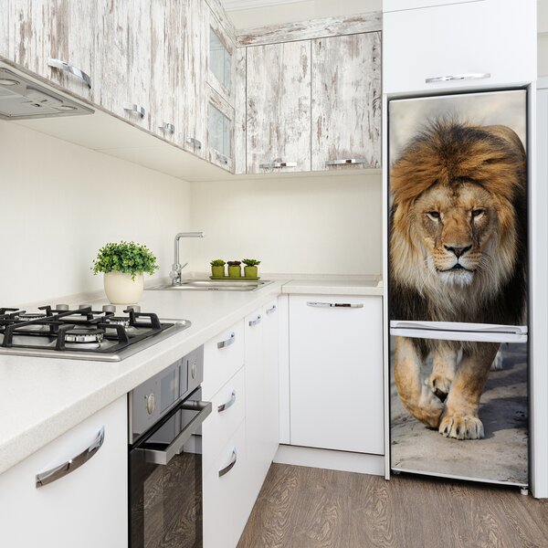 Samolepící nálepka na ledničku stěnu Lev FridgeStick-70x190-f-121233677