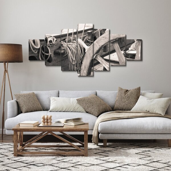 Obraz - Kormidlo plachetnice (210x100 cm)