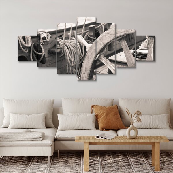 Obraz - Kormidlo plachetnice (210x100 cm)