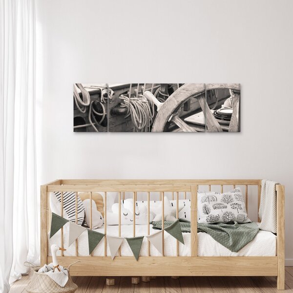 Obraz - Kormidlo plachetnice (170x50 cm)