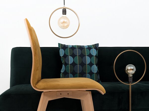 Nordic Design Sametová rozkládací pohovka Modena 210 cm
