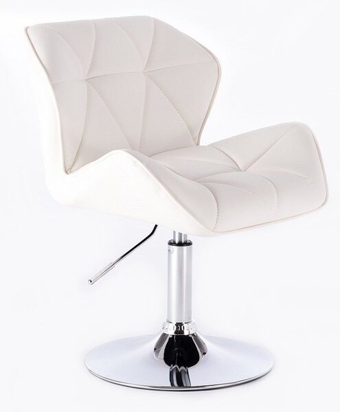 LuxuryForm Židle MILANO na kulaté podstavě bílá (VPT)
