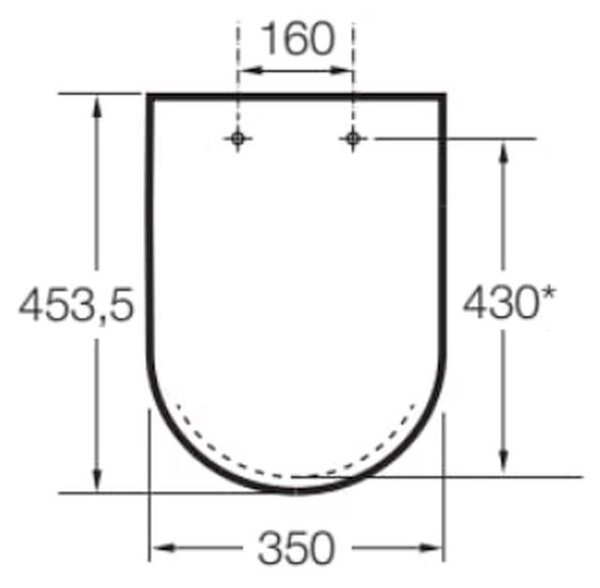 Roca Gap Square záchodové prkénko s pomalým sklápěním černá A80147208B