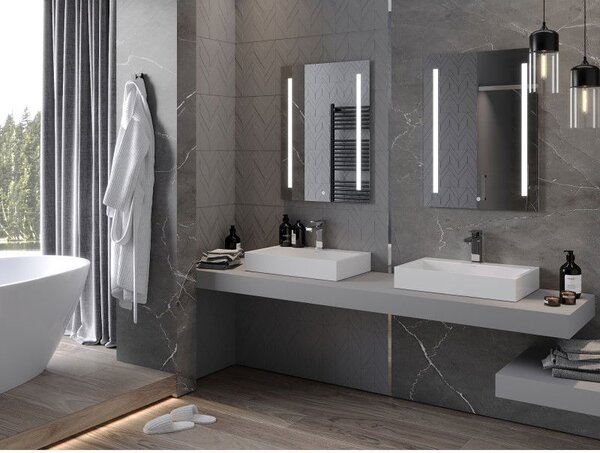 Mexen Remi podsvícené koupelnové zrcadlo 60 x 80 cm, LED 6000K, proti zamlžení - 9804-060-080-611-00