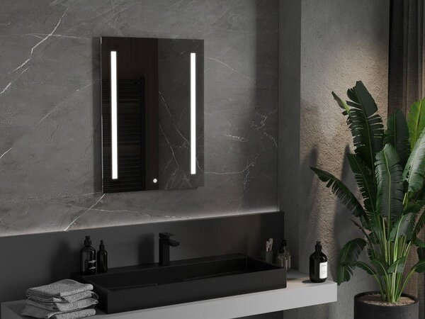 Mexen Remi podsvícené koupelnové zrcadlo 60 x 80 cm, LED 6000K, proti zamlžení - 9804-060-080-611-00