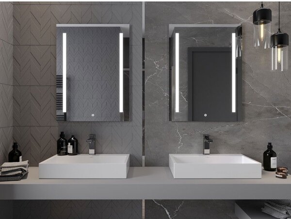 Mexen Remi podsvícené koupelnové zrcadlo 60 x 80 cm, LED 6000K, proti zamlžení - 9804-060-080-611-00