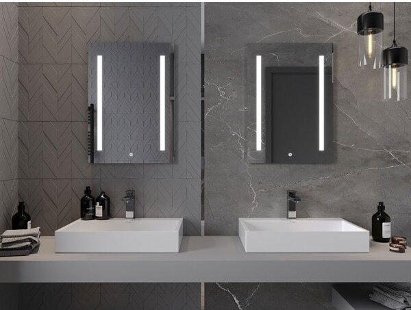 Mexen Remi koupelnové zrcadlo s podsvícením 50 x 70 cm, LED 6000K, proti zamlžení - 9804-050-070-611-00