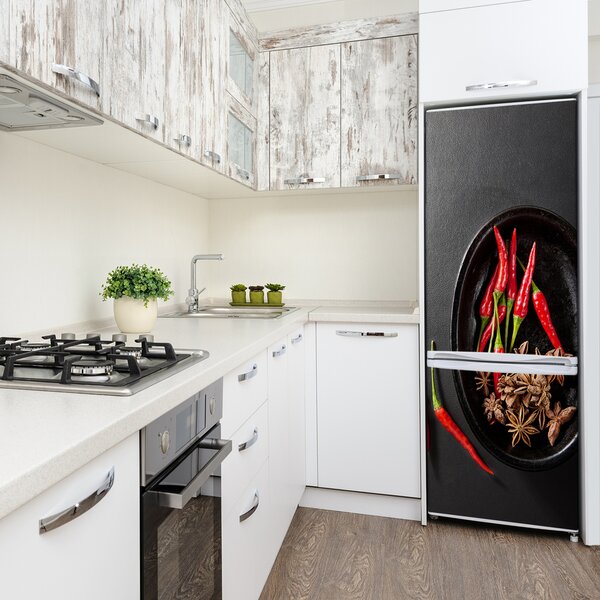 Nálepka na ledničku fototapeta Chilli papričky FridgeStick-70x190-f-121359221