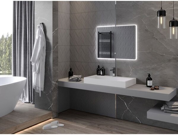 Mexen Sun koupelnové zrcadlo podsvícené 80 x 60 cm, LED 6000K, proti mlze - 9807-080-060-611-00