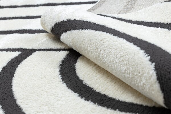 Dywany Łuszczów, Kusový koberec Mode 8631 geometric cream/black, 120x170, černobílá, kancelář