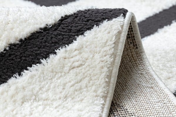 Dywany Łuszczów, Kusový koberec Mode 8631 geometric cream/black, 120x170, černobílá, kancelář