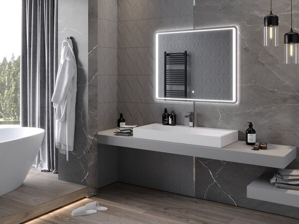Mexen Zusa podsvícené koupelnové zrcadlo 100 x 80 cm, LED 6000K, proti zápar - 9808-100-080-611-00