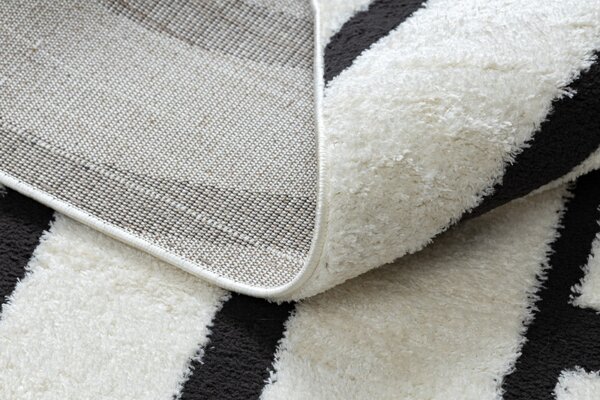 Dywany Łuszczów, Kusový koberec Mode 8631 geometric cream/black, 120x170, černobílá, kancelář