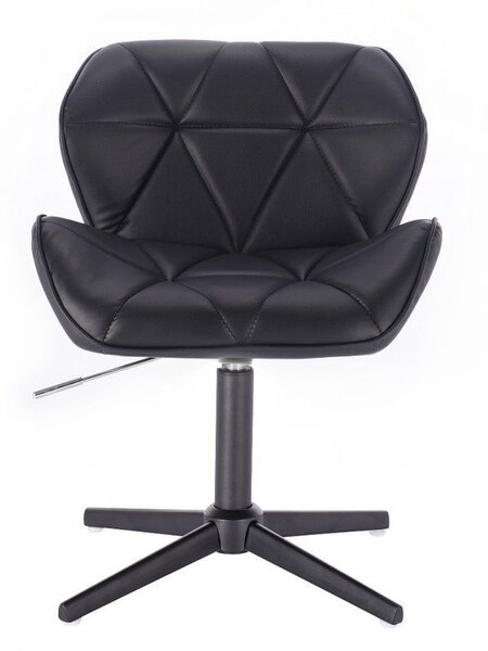 LuxuryForm DESIGN Židle MILANO na černém kříži - černá