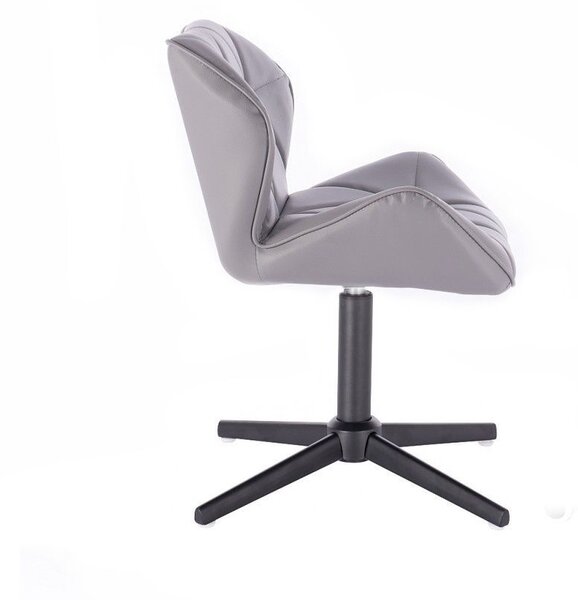 LuxuryForm DESIGN Židle MILANO na černém kříži - šedá