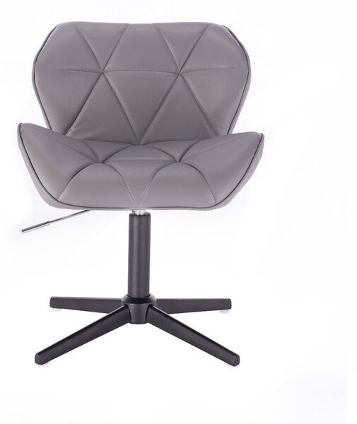 LuxuryForm DESIGN Židle MILANO na černém kříži - šedá