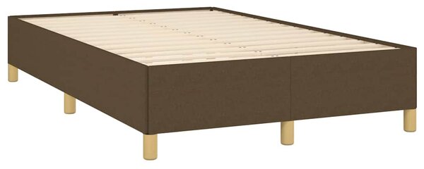 Box spring postel s matrací tmavě hnědá 120x190 cm textil 3270435