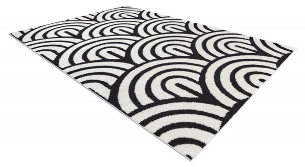 Dywany Łuszczów, AKCE: 160x220 cm Kusový koberec Mode 8629 cream/black, bílá, kancelář