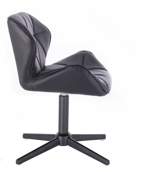LuxuryForm DESIGN Židle MILANO na černém kříži - černá