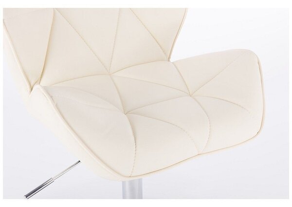 LuxuryForm DESIGN Otočná židle MILANO na černém talíři - krémová