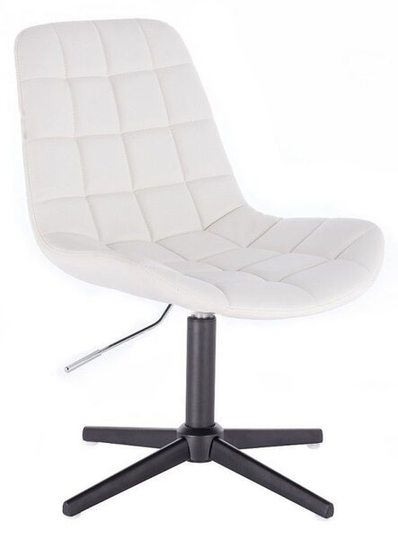 LuxuryForm Židle PARIS na černém kříži - bílá (VPT)