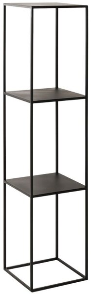 Nordic Design Černý kovový regál Moreno 140 cm
