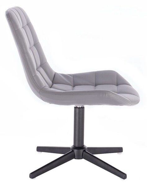 LuxuryForm DESIGN Židle PARIS na černém kříži - šedá