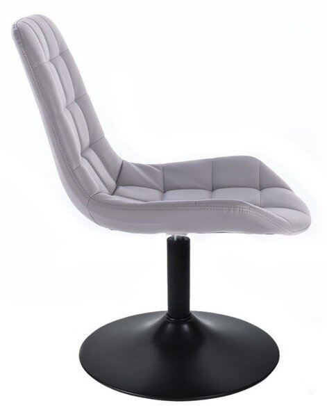 LuxuryForm DESIGN Židle PARIS na černém talíři - šedá