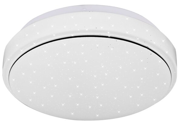 CLX Stropní koupelnové LED osvětlení POMIGLIANO DARCO, 12W, denní bílá, 26cm, kulaté, bílé, IP44 12-75031