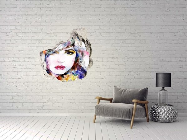 Díra 3D fototapeta na stěnu Tvář řeny nd-p-59953220