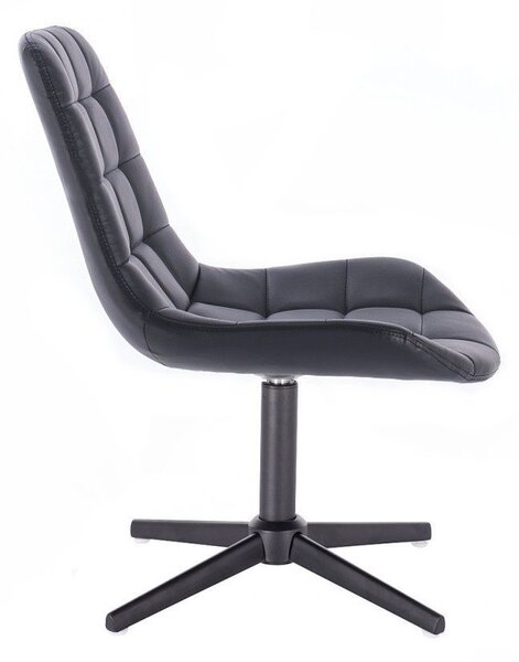 LuxuryForm DESIGN Židle PARIS na černém kříži - černá