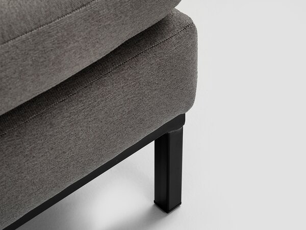 Nordic Design Ocelově šedá látková podnožka Samara