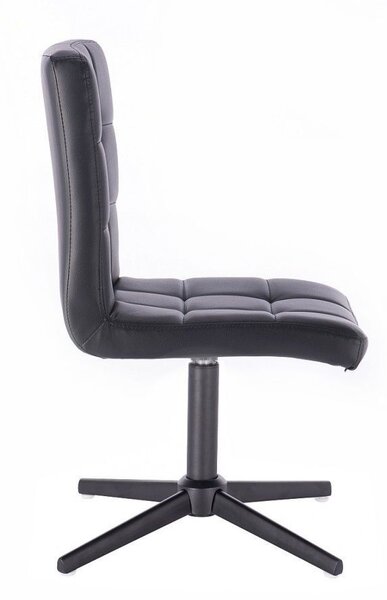 LuxuryForm DESIGN Židle TOLEDO na černém kříži - černá